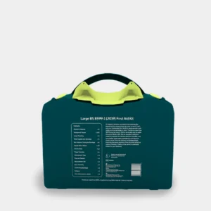 Back of Sustainable BS 8599-1 (2019) Workplace First Aid Kit